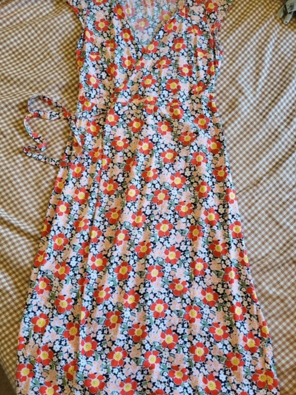 J.Crew Mercantile floral wrap dress - Picture 2 of 6